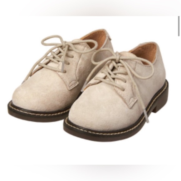 NWT Janie & Jack Oxford Dress Shoes for Toddler Boy Tan Color - Picture 1 of 9